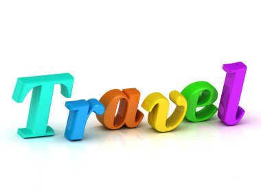 seyahat 3d yazıt parlak birim harfi 