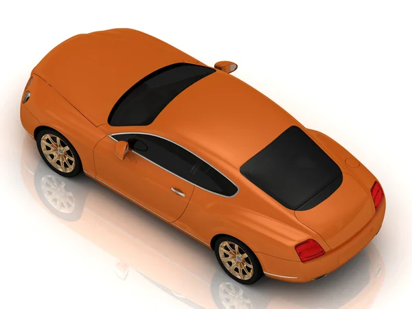 Luxusauto orange — Stockfoto