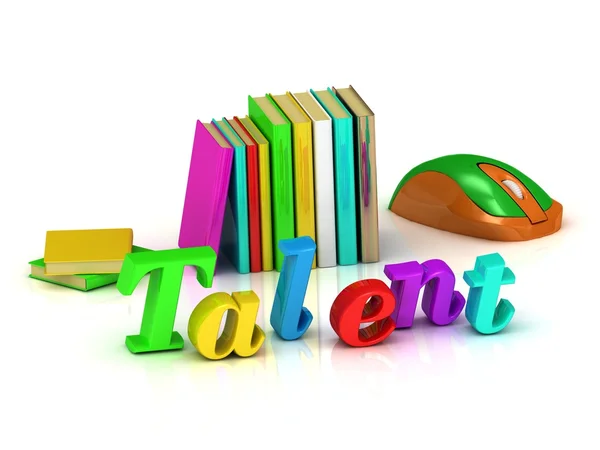 Talent inscription bright volume letter — Stock Photo, Image