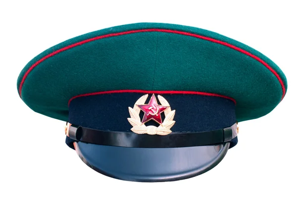 La gorra rusa de guardia fronteriza verde —  Fotos de Stock
