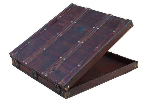 Old wooden suitcase — Stock Photo, Image