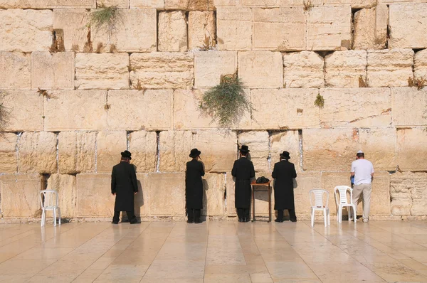 Иерусалимская стена плача — стоковое фото