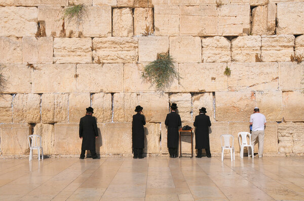 The Jerusalem wailing wall