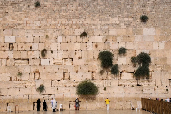 El muro de lamentación de Jerusalén — Foto de Stock