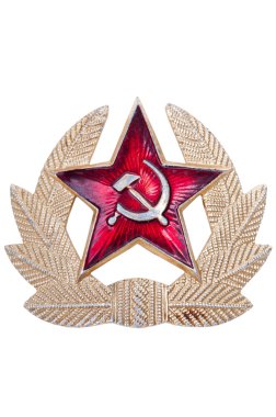 eski Sovyet cockarde, Sovyet amblemi.