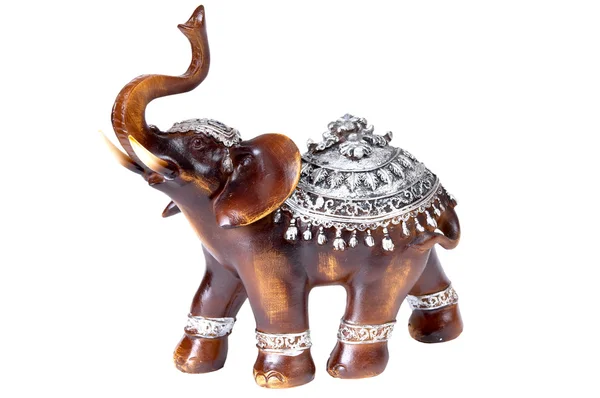 Plastic gray elephant figurine — Stock Photo, Image