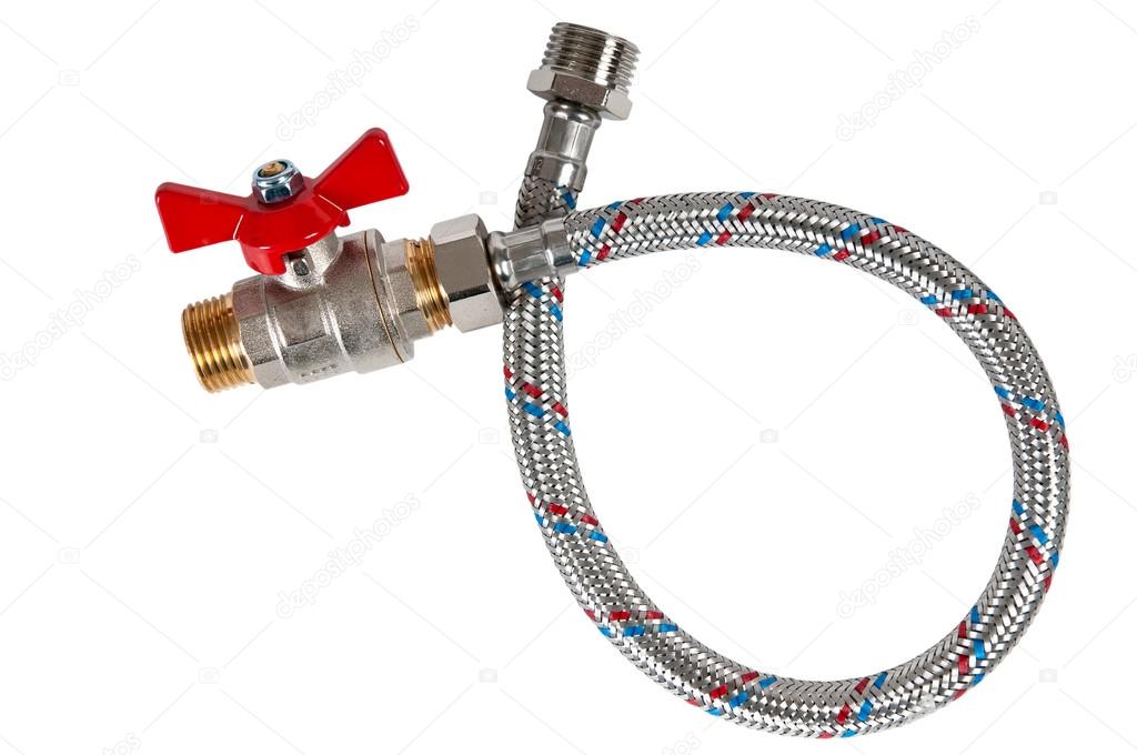 Braided flexible water hose and Water ball valve