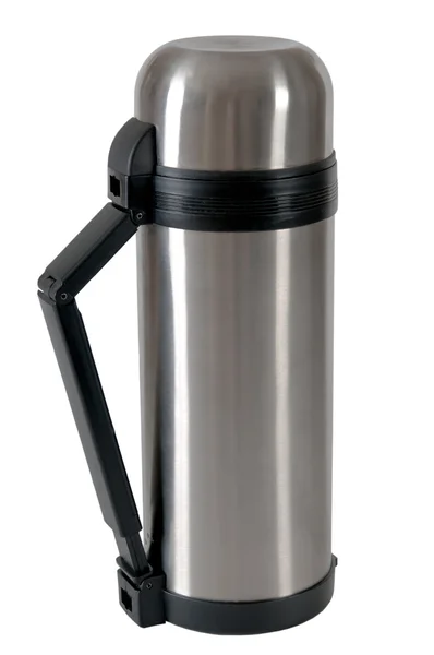 Stalen thermos — Stockfoto