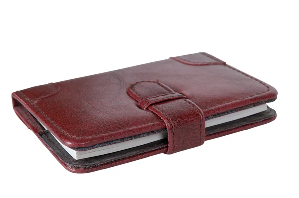 Leather notebook — Stock Photo, Image