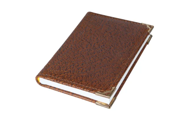 Leather notebook — Stock Photo, Image