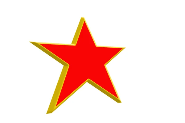 Rød stjerne – stockfoto