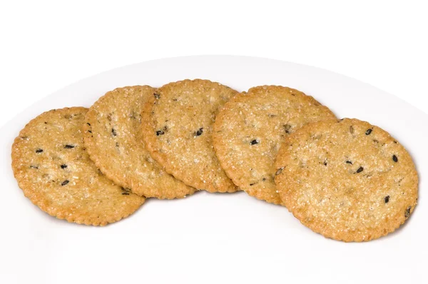 Bouquet de biscuits au beurre isolé sur fond blanc — Photo