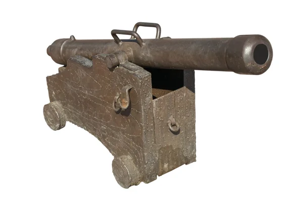Arma veche izolată pe un fundal alb . — Fotografie, imagine de stoc