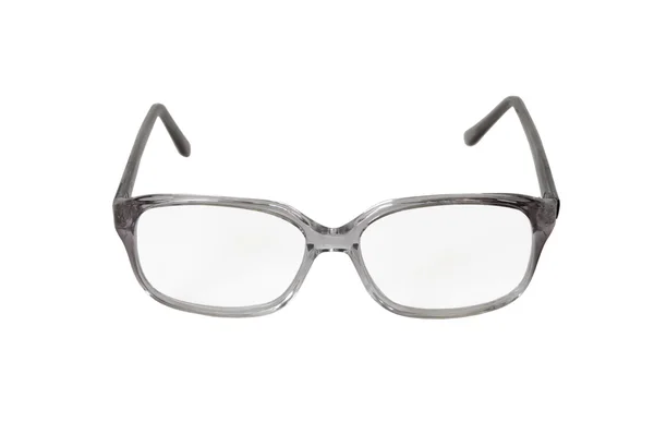 Na białym tle okulary czarne ramki — Zdjęcie stockowe