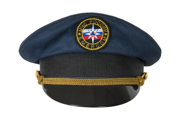 Peak-cap officer emercom — Stock Photo, Image