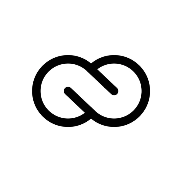 Infinity icon isolated on white background. Eternal, limitless, endless, unlimited infinity symbols. Mobius line vector illustration — Stock vektor