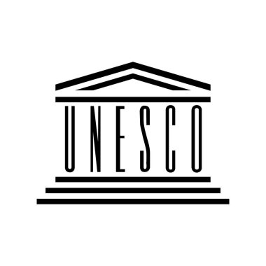 UNESCO sign symbol. United Nations educational, scientific and cultural organization. Vector illustration.