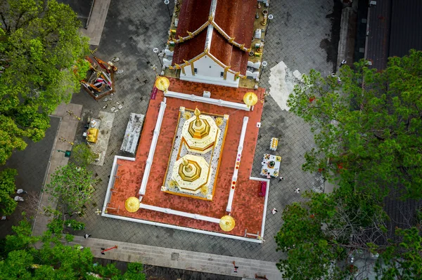 Wat Phra Doi Tung Cima Vista Birdeyes Famoso Templo Budismo — Fotografia de Stock