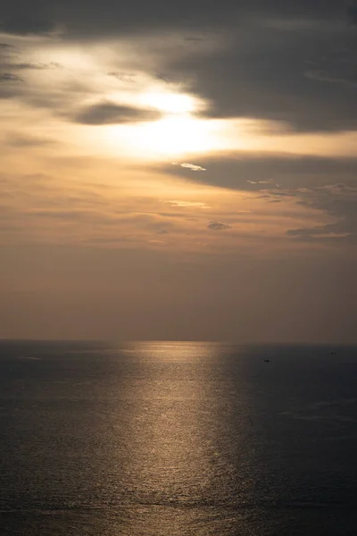 Twilight Golden Time Dans Vue Sur Mer Phrom Thep Cape — Photo