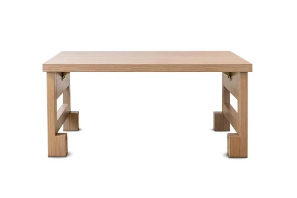 Une Table Pliante Japonaise Isolée Bois Est Placée Centre Image — Photo