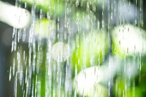 Blur Abstract Water Drop Movement Rain Shower Close Shooting Nature — Stockfoto