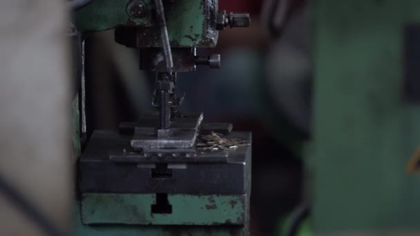 Machine Tool Computer Numerical Control Cnc Factory Creates Metal Religion — Vídeos de Stock