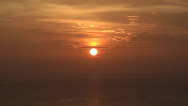 Dämmerung Goldene Zeit Meerblick Von Phrom Thep Cape Dem Tropischen — Stockvideo