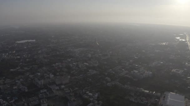 Luchtfoto Met Een Drone Van Phra Pathom Chedi Nakhon Pathom — Stockvideo