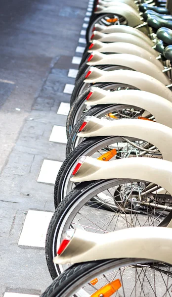 Typical city bikes in Paris — Stock Photo, Image