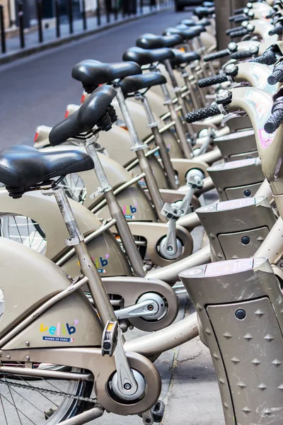 Typical city bikes in Paris — Stock Photo, Image