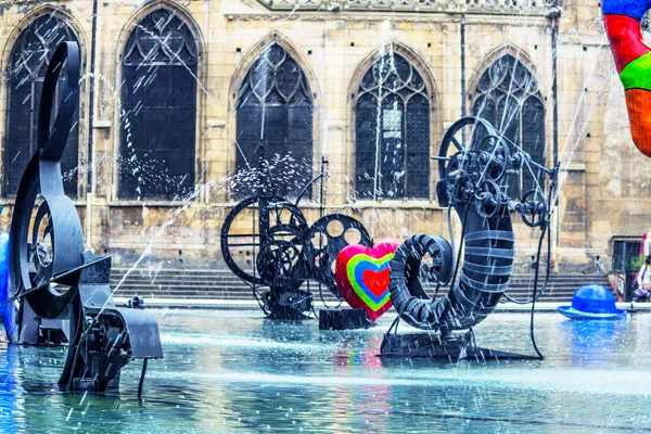 Çeşme, centre pompidou, paris — Stok fotoğraf