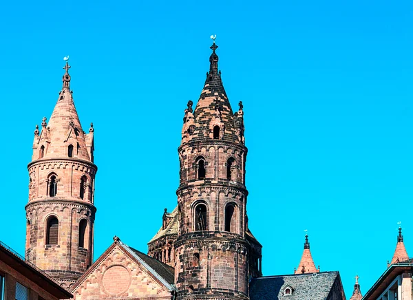 Cattedrale Kaiserdom a Worms, Germania — Foto Stock