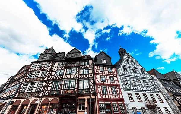 Colorful framework houses in Butzbach, Germany — Stock Photo, Image