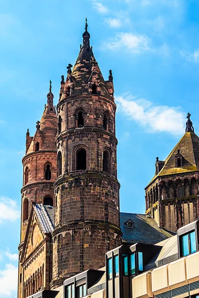 Cattedrale Kaiserdom a Worms, Germania — Foto Stock