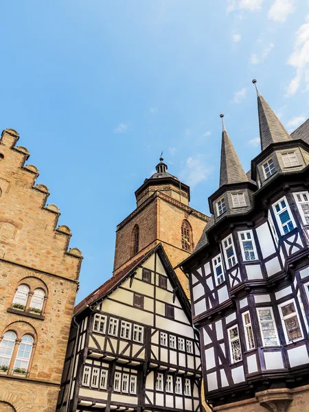 Estrutura em Alsfeld, cidade histórica velha, Alemania — Fotografia de Stock