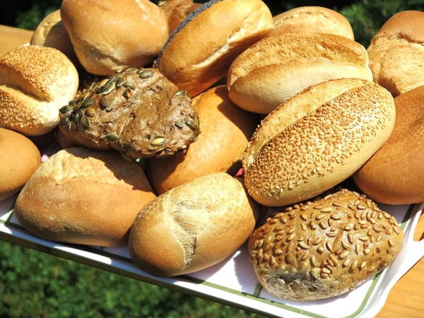 新鲜德国面包卷 — 图库照片