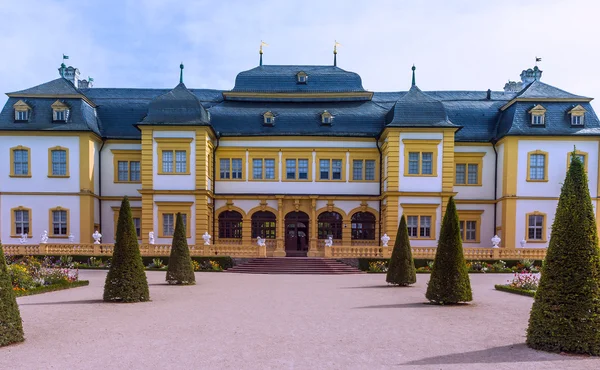 Schloss Veitshöchheim, historic palace with Rococo Garden in Bavaria, Germany — Stok fotoğraf