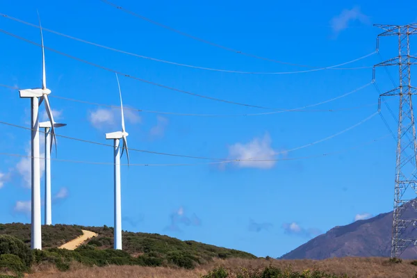 Landscape with wind farm on the mountain — Stock Photo, Image