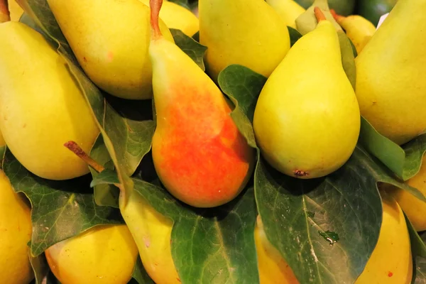 Wonderfully ripe yellow pears — Stock Photo, Image