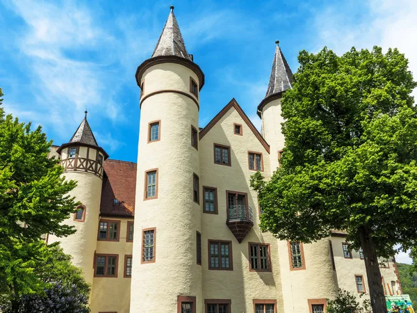 Castillo Blancanieves en Lohr am Main en las Montañas Spessart, Alemania —  Fotos de Stock