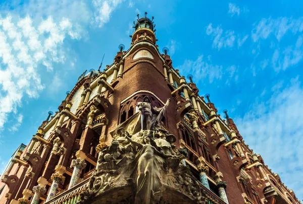 Palácio de Música Catalã em Barcelona Fotos De Bancos De Imagens