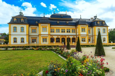 Kale Veitshöchheim, Bavaria, Almanya için Rokoko bahçeli tarihi Sarayı