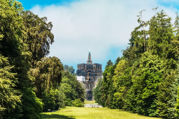 Hercules-a Kassel landmark, Észak-Hessen, Németország — Stock Fotó