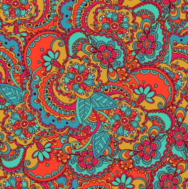 çiçek desenli el çizimi