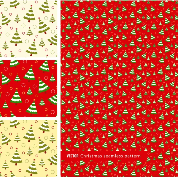 Colorful Seamless Christmas Pattern — Stock Vector