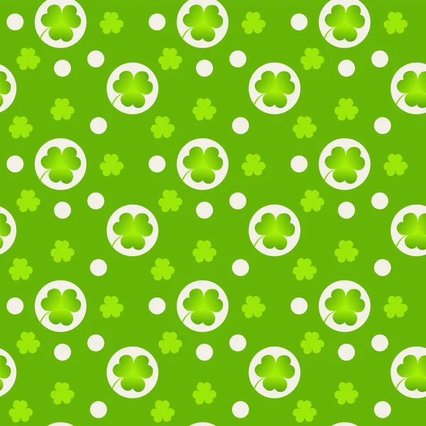 Motif avec trèfle vert . — Image vectorielle