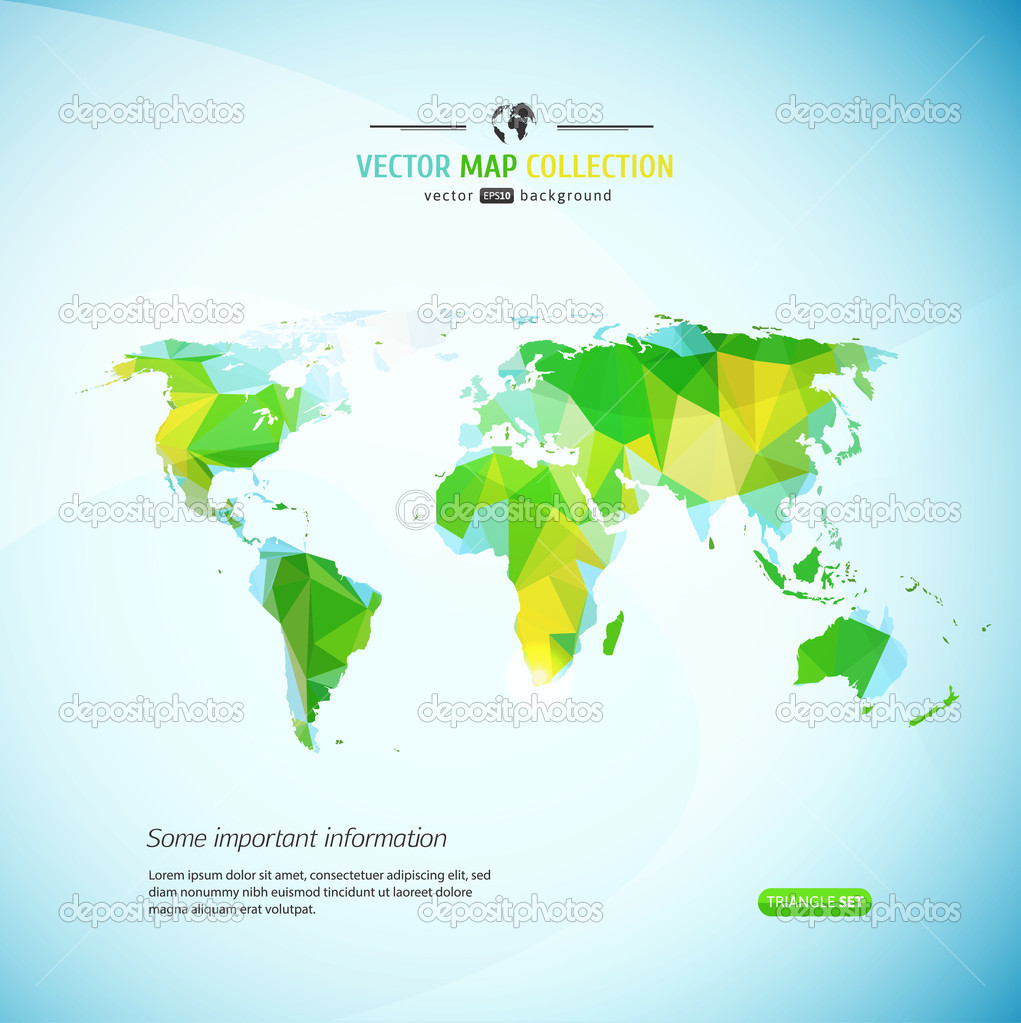 Vector World map.