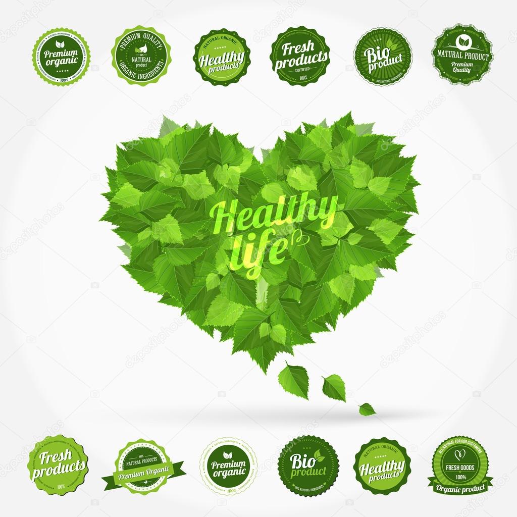 Eco set: healthy life