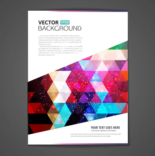 Brožura vánoční design — Stockový vektor