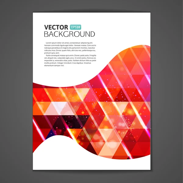 Progettazione di brochure aziendali — Vettoriale Stock